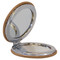 Enthoozies Female Snowboarder Laser Engraved Leatherette Compact Mirror - Stylish and Practical Portable Makeup Mirror - 2.5 Inch Diameter